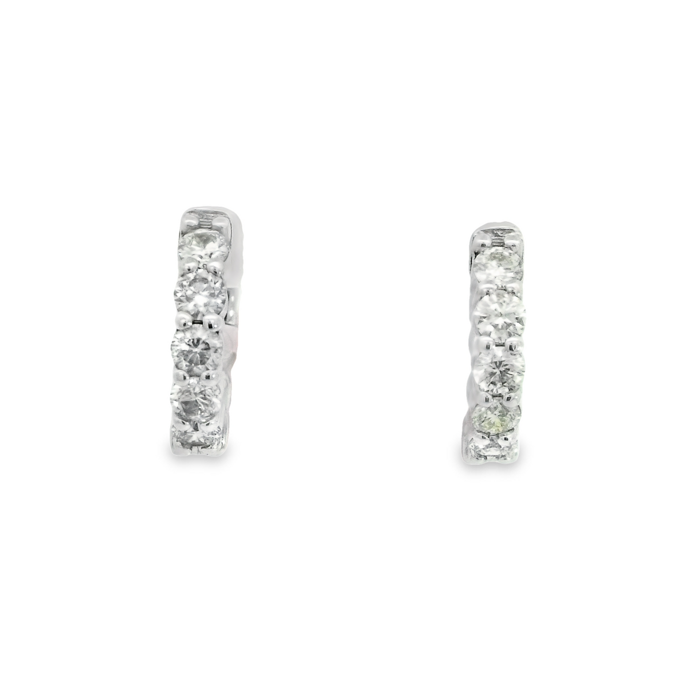 14KE W 4.8G DIAMOND 1.0CTW HOOP ER0558W13