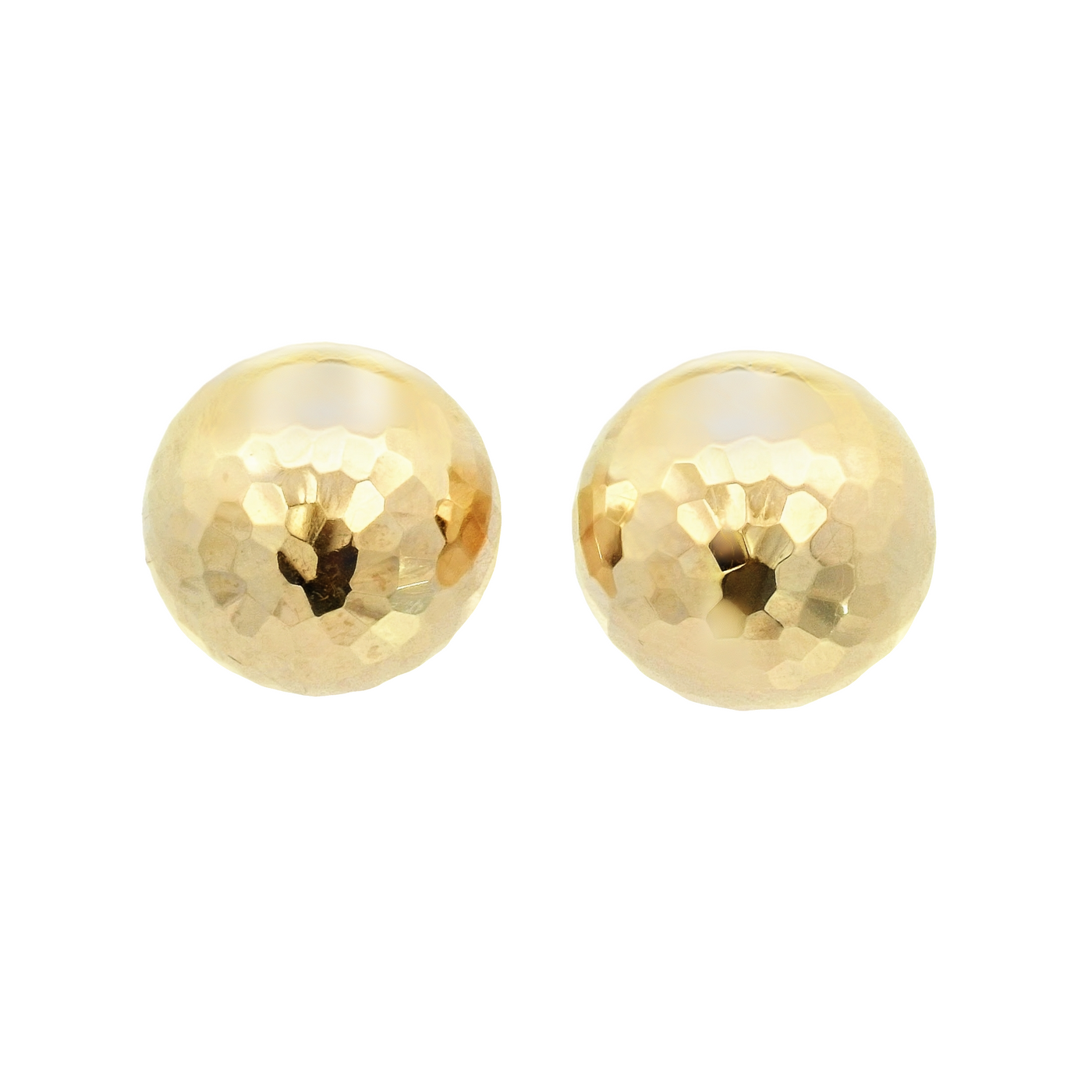 14K Disco Ball Stud Earrings