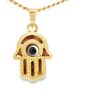 PENDANT 14K HANSMA RED HANSMA HAND