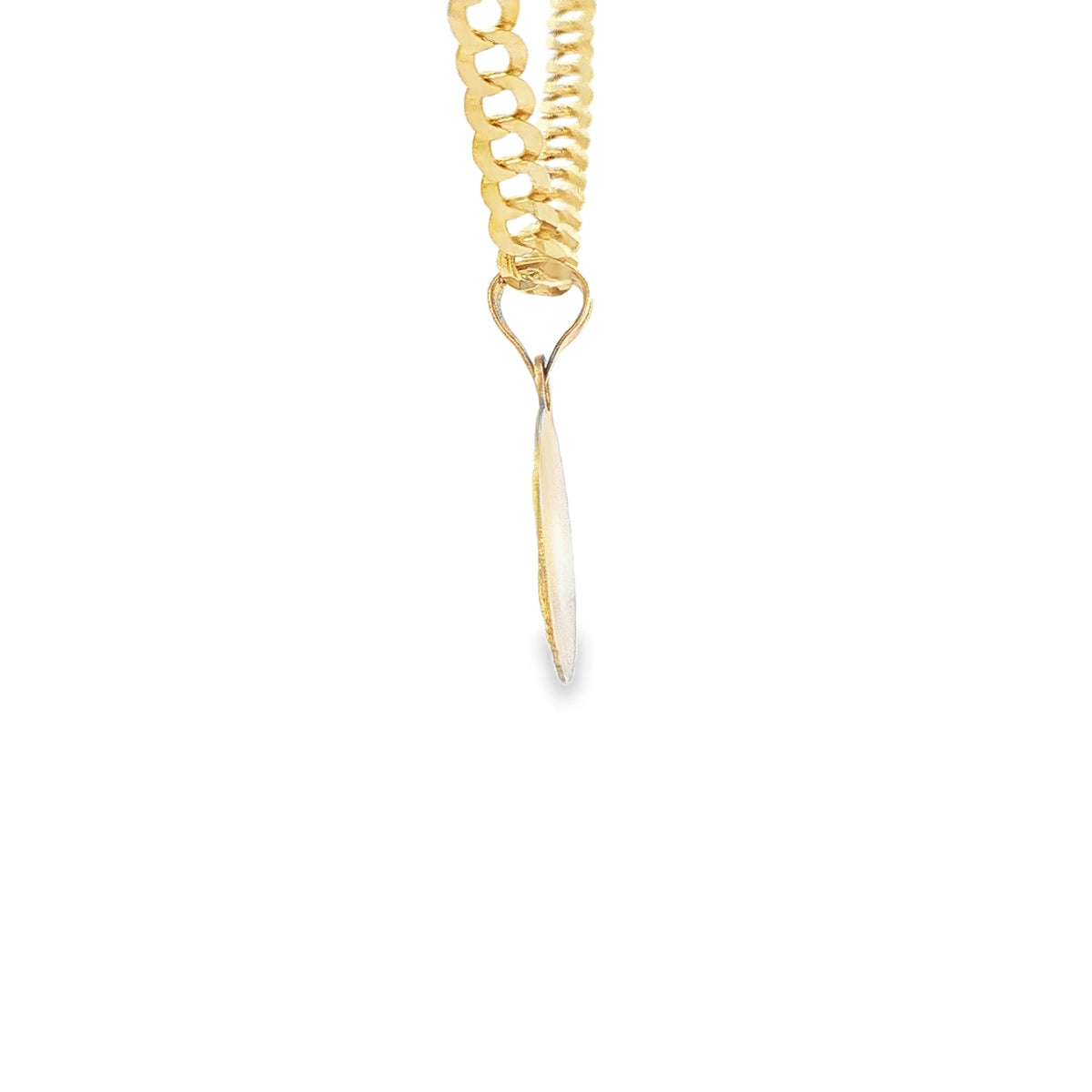 14K PENDENT  THREE TONE  FIRST COMMUNION MED
