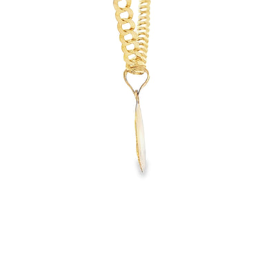 14K PENDENT  THREE TONE  FIRST COMMUNION MED