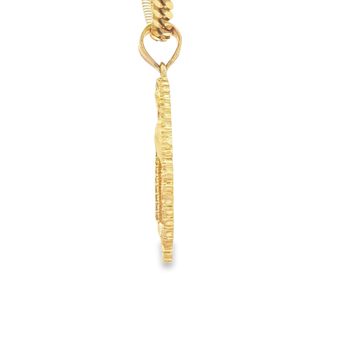 14KP 4.0G GUADALUPE CZ TEXTURED CAPILLA
