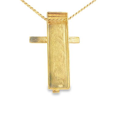 14KP Cross Fancy 6.8g Italian Box