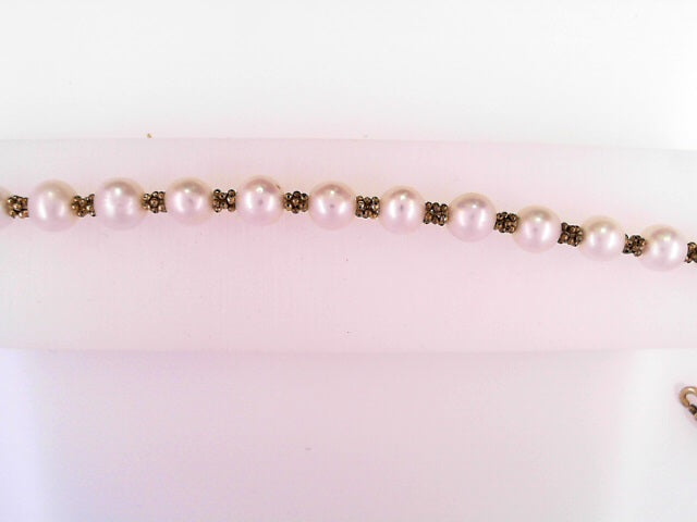 BRACELET 14KB 7.5G PEARL CLUSTER