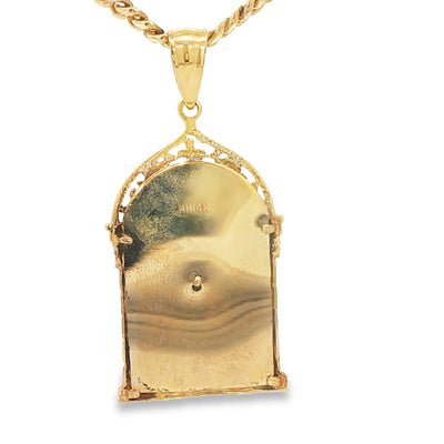14 KARAT DIAMOND CUT CHARM WEIGHT: 1.5G : JESUS CR
