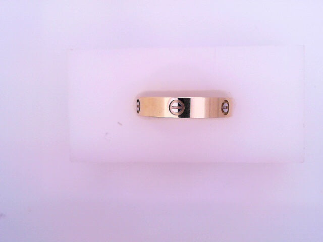 RING 14K  3.3g  CARTIER STYLE BAND 6 SCREW #7