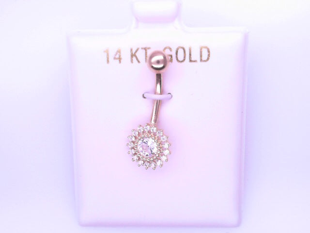 14 KARAT STUD EARRINGS WEIGHT: 0.8G : 5MM CZ CLEAR