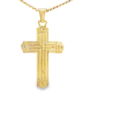 PENDANT 14KP 5.1G CROSS JESUS CROSS