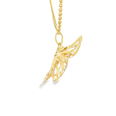 14 KARAT CHARM DC BUTTERFLY NEGATIVE SPACE