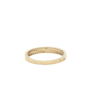 14 KARAT RING SIZE 6.75 WEIGHT: 2.6G : 2.9MM CZ SO