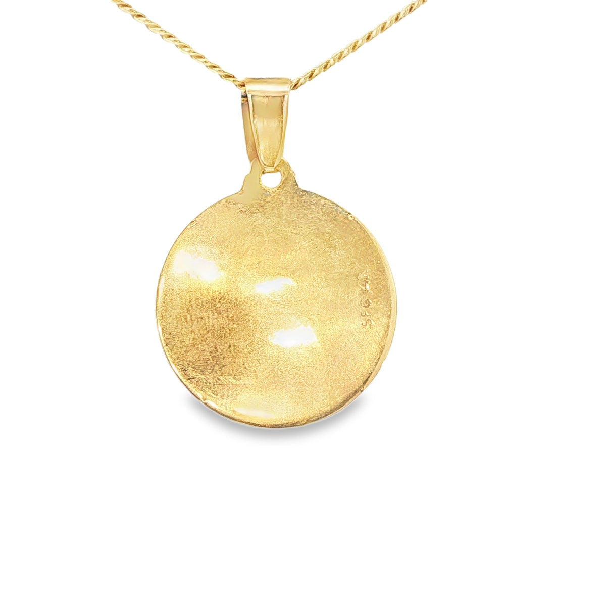 PENDANT 14KP 3.1G CZ RED SANTA BARBARA