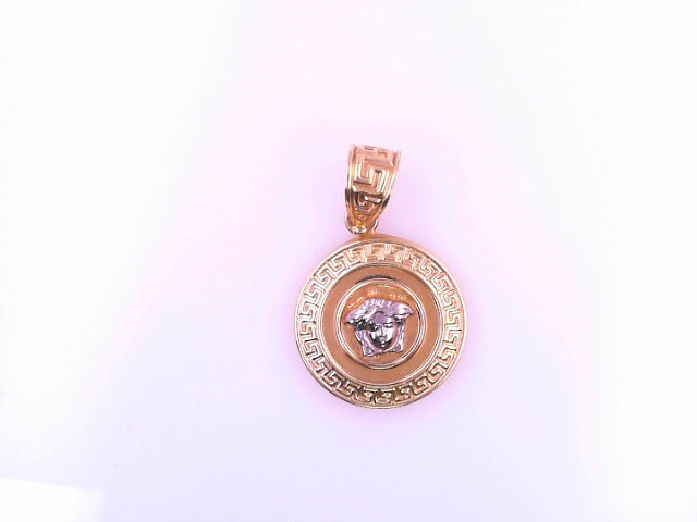 PENDANT 14KP 2.3G MEDUSA 2TONE VERSACE MEDUSA ROUN