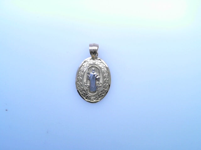 PENDANT 14K 2.0G SAINT ST BENEDICT FILIGREE BORDER