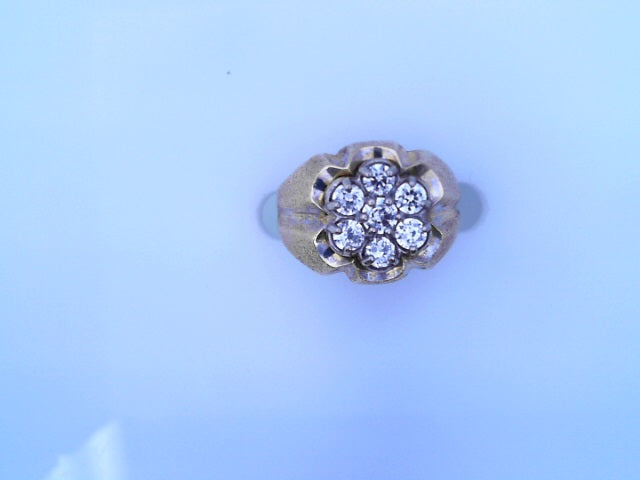 RING 14KR 6.9G#10 CLUSTER