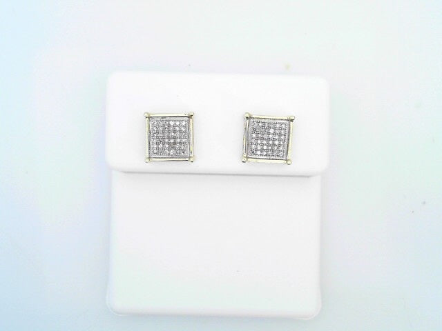 10 KARAT EARRINGS WEIGHT: 2.0G : NATURAL DIAMOND S