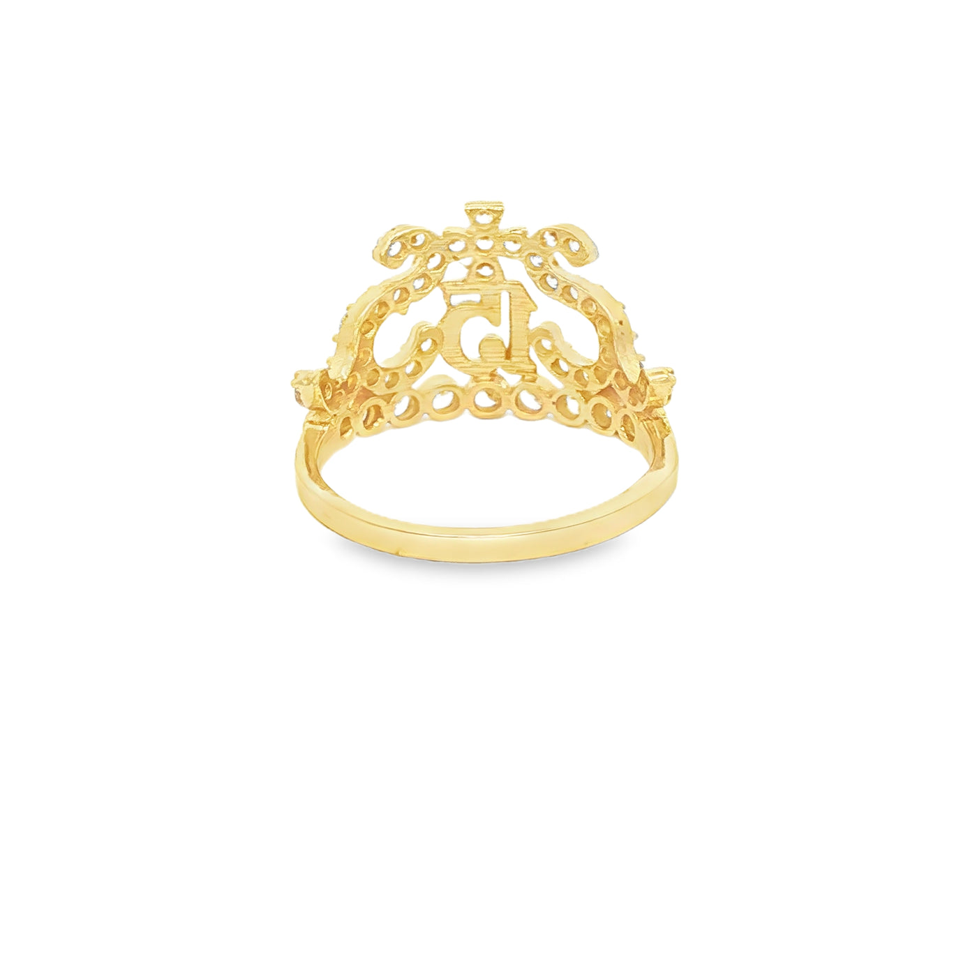 14 KARAT RING SIZE 7 WEIGHT: 2.9G : CZ QUINCE 15 C