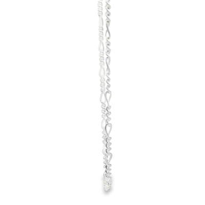 STERLING SILVER FIGARO CHAIN