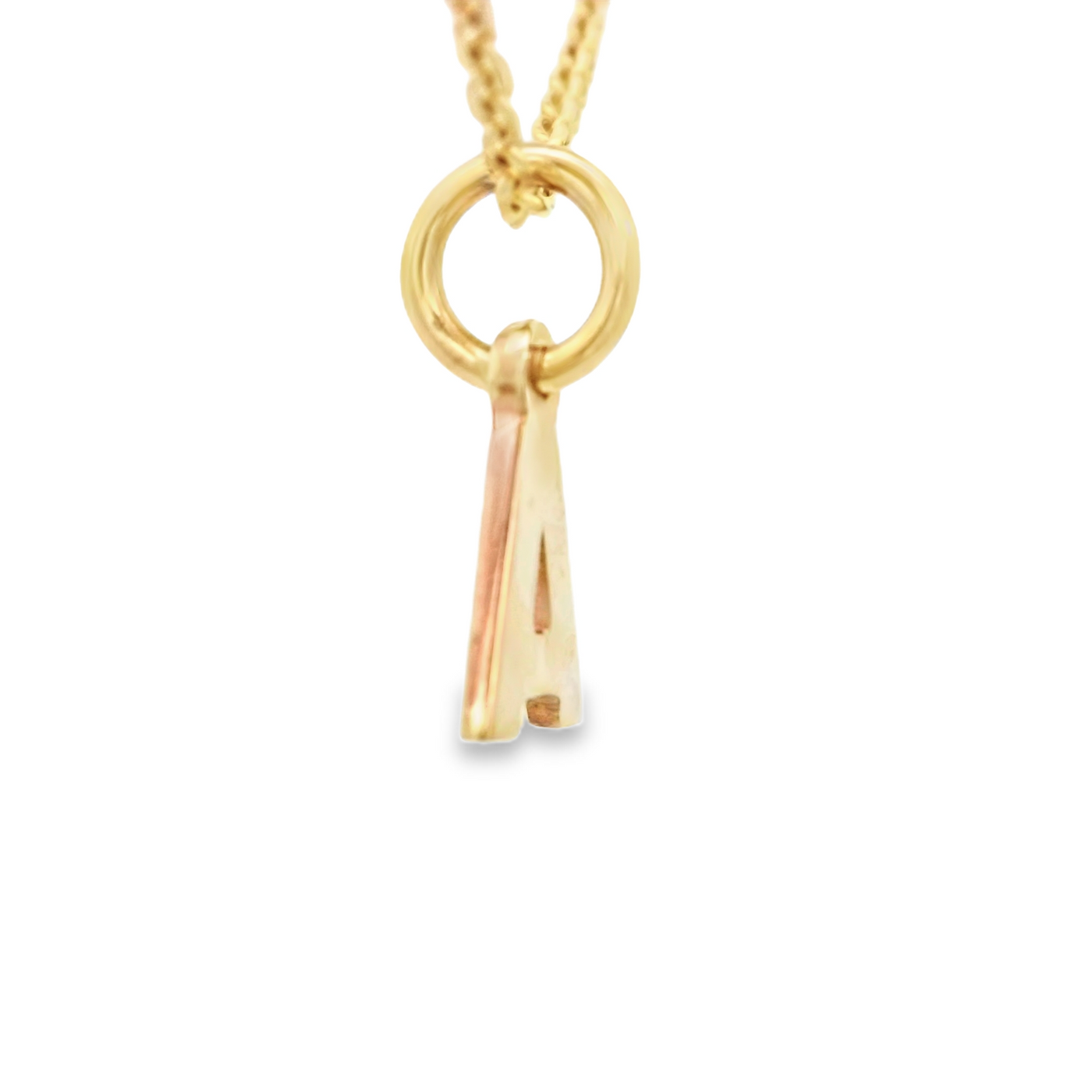 PENDANT 14K LETTER LTR A TINY