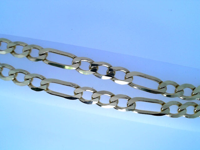 CHAIN 14KC FIGARO POLISHED 30.6G 20'' 6.30MM