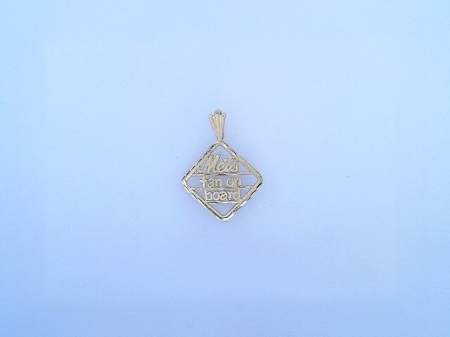 14 KARAT CHARM WEIGHT: 1.1G : METS FAN ON BOARD BA