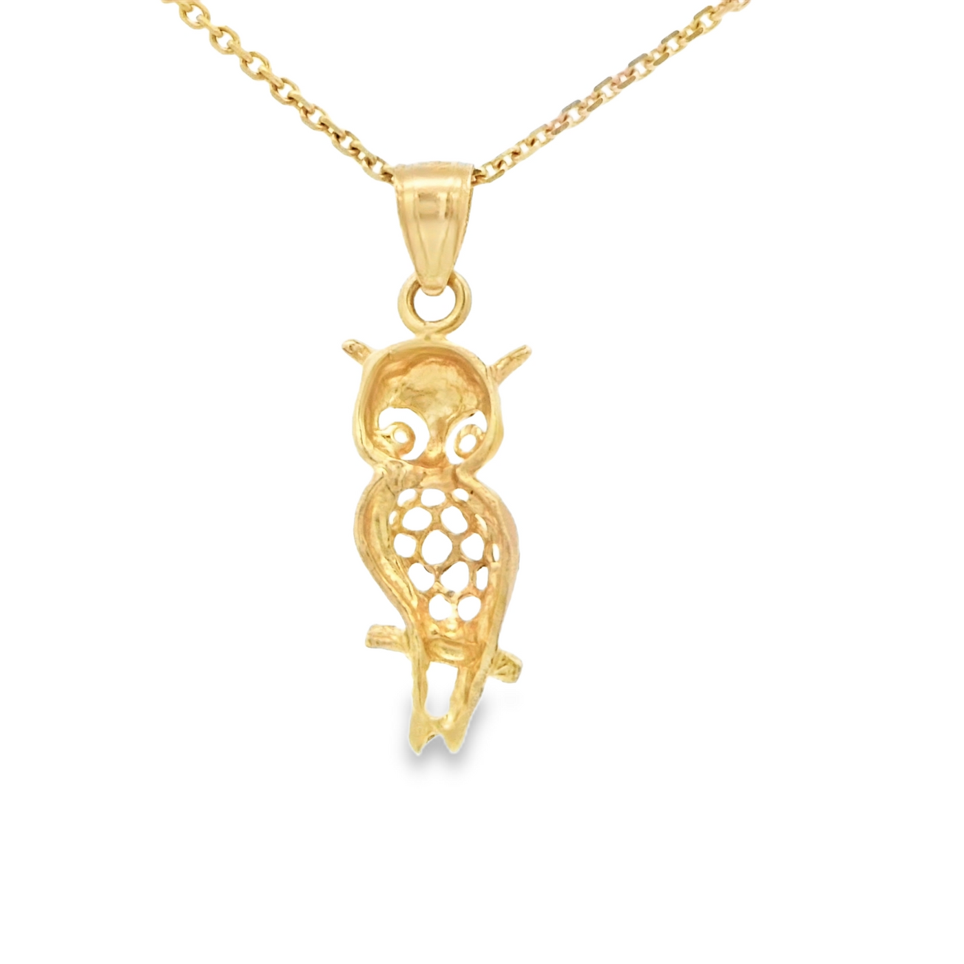 PENDANT 14K OWL