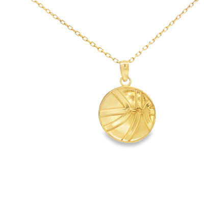 PENDANT 14K BasketBall Stamp