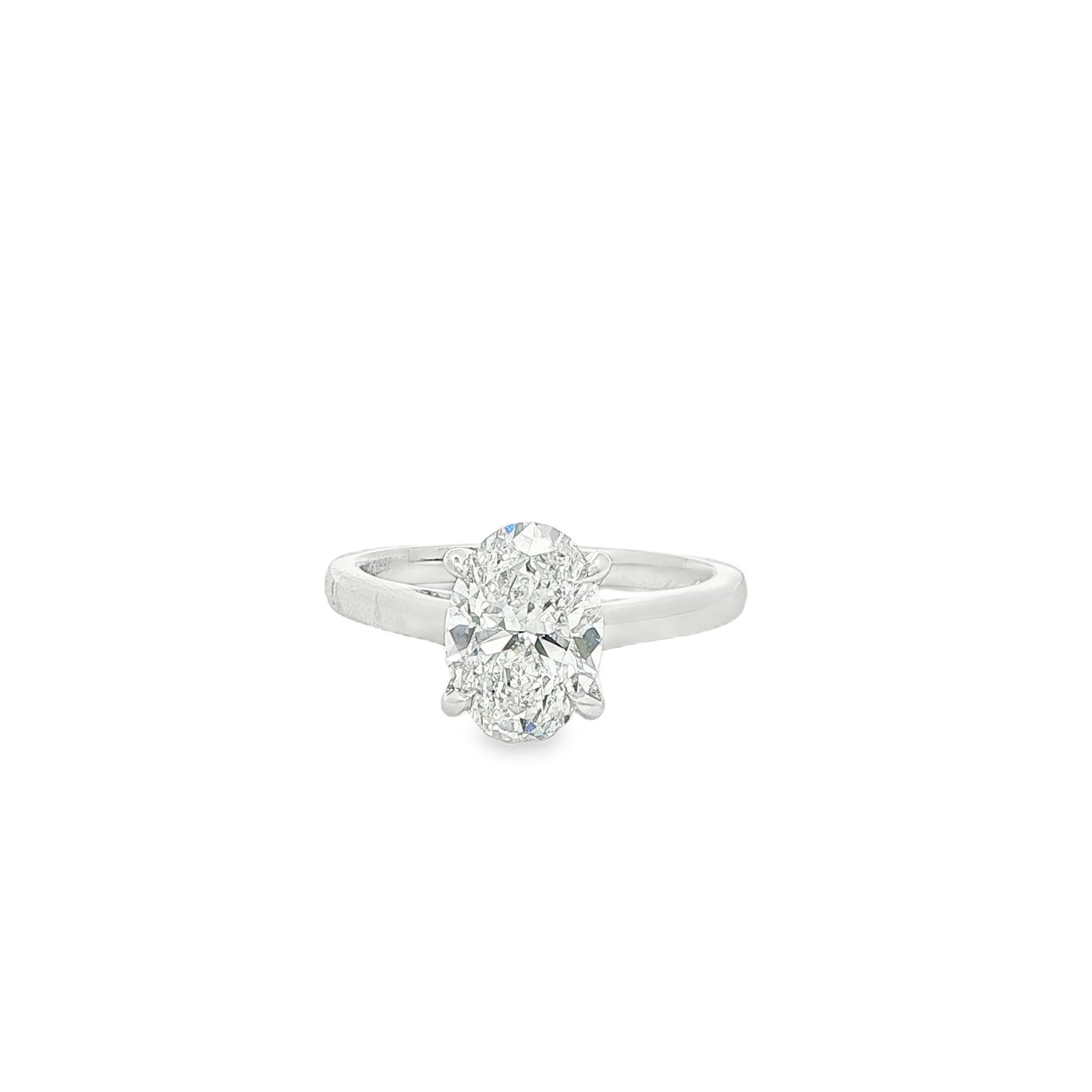 LABGROWN       14K WHITE ENGAGEMENT SOLITARY #7  D