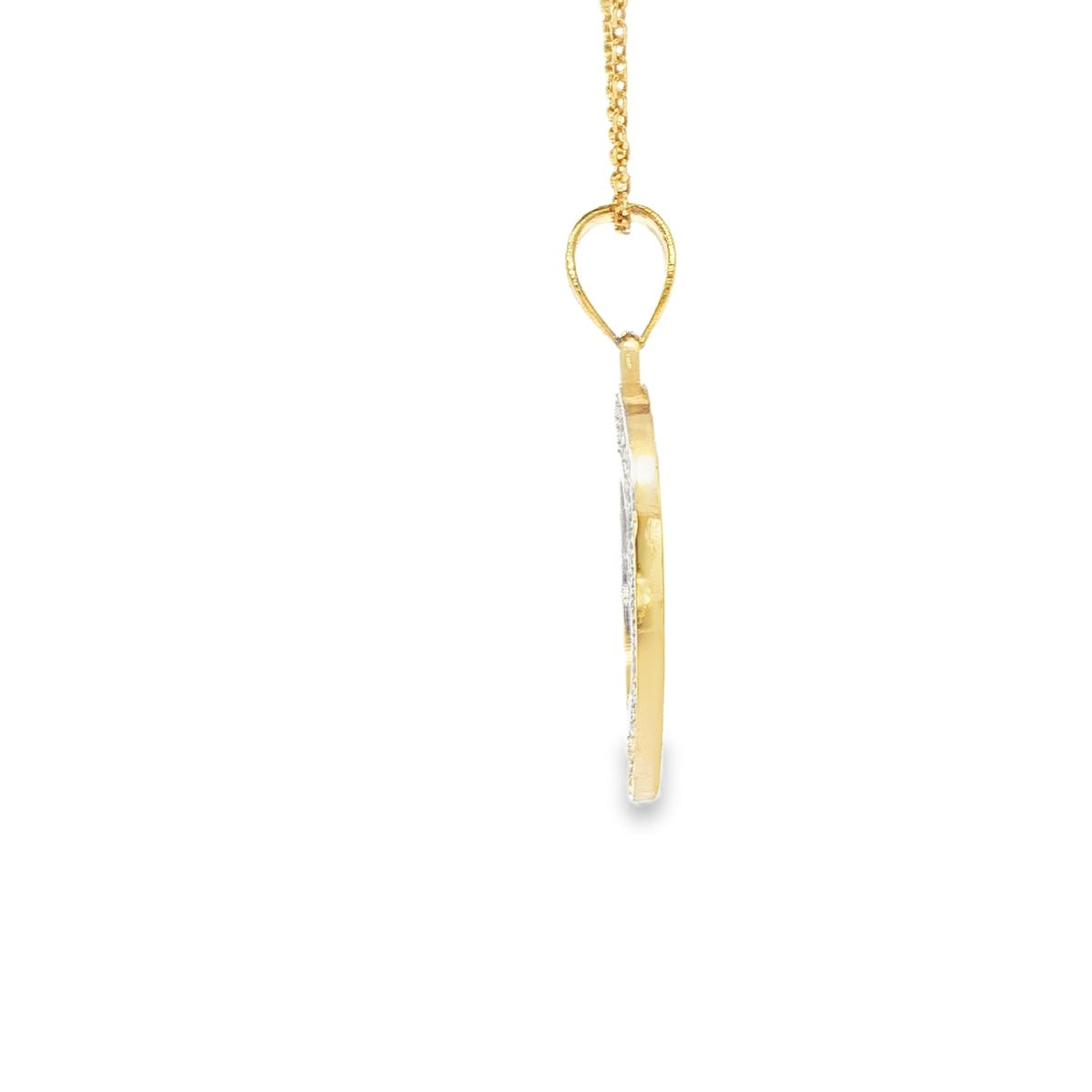 14 KARAT CHARM WEIGHT: 2.5 : GUADALUPE ROUND DC ST