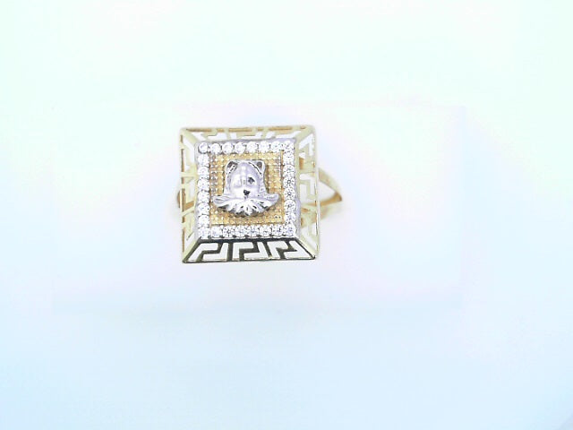 14KR 2.7G  #73/4 CZ VERSACE GREEK SQ