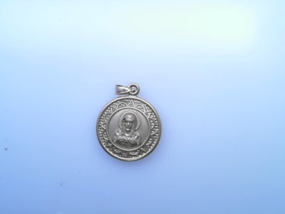 PENDANT 14K 2.0G DOUBLE SIDED JESUS FACE GUADALUPE