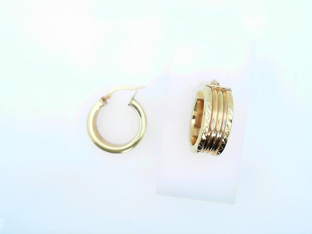 EARRINGS 14 KARAT SMALL HOOP EARRINGS WEIGHT: 3.6G