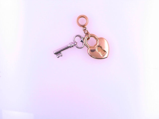 14KP 1.6G HEART KEY 2TONE HEART KEY