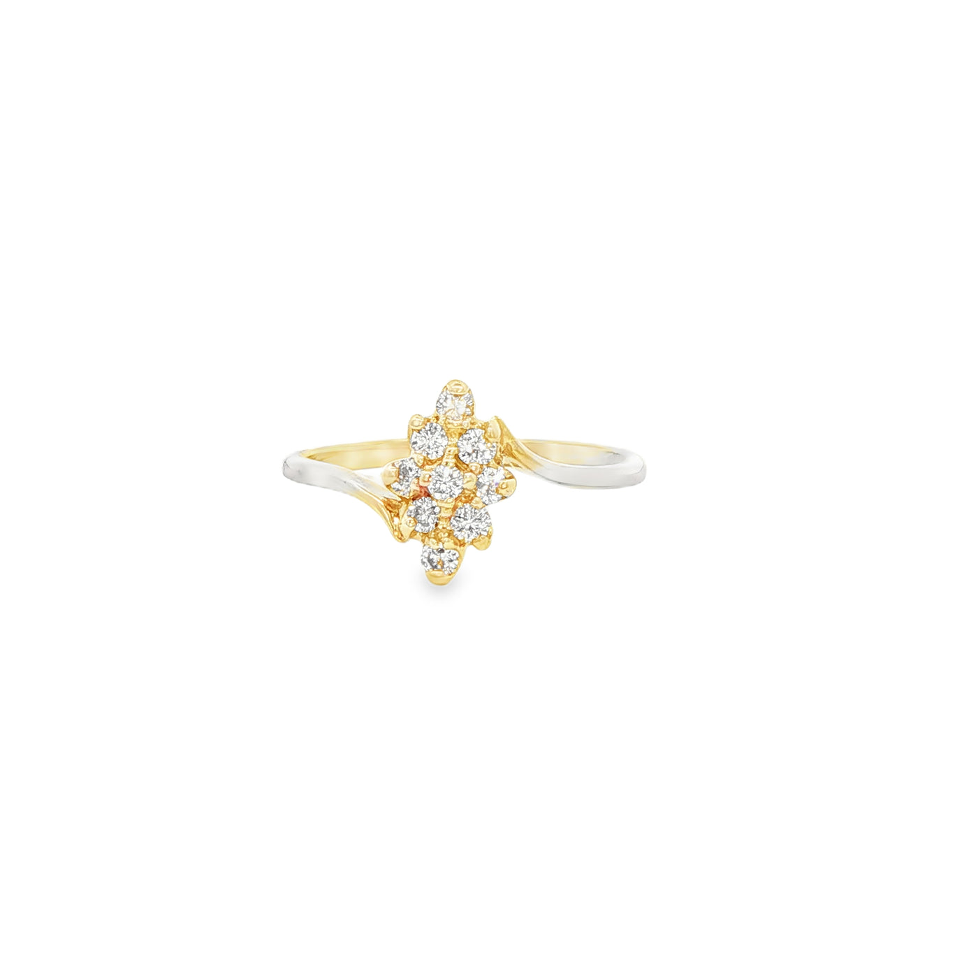 14 KARAT RING SIZE 6.5 WEIGHT: 1.8G : NATURAL DIAM