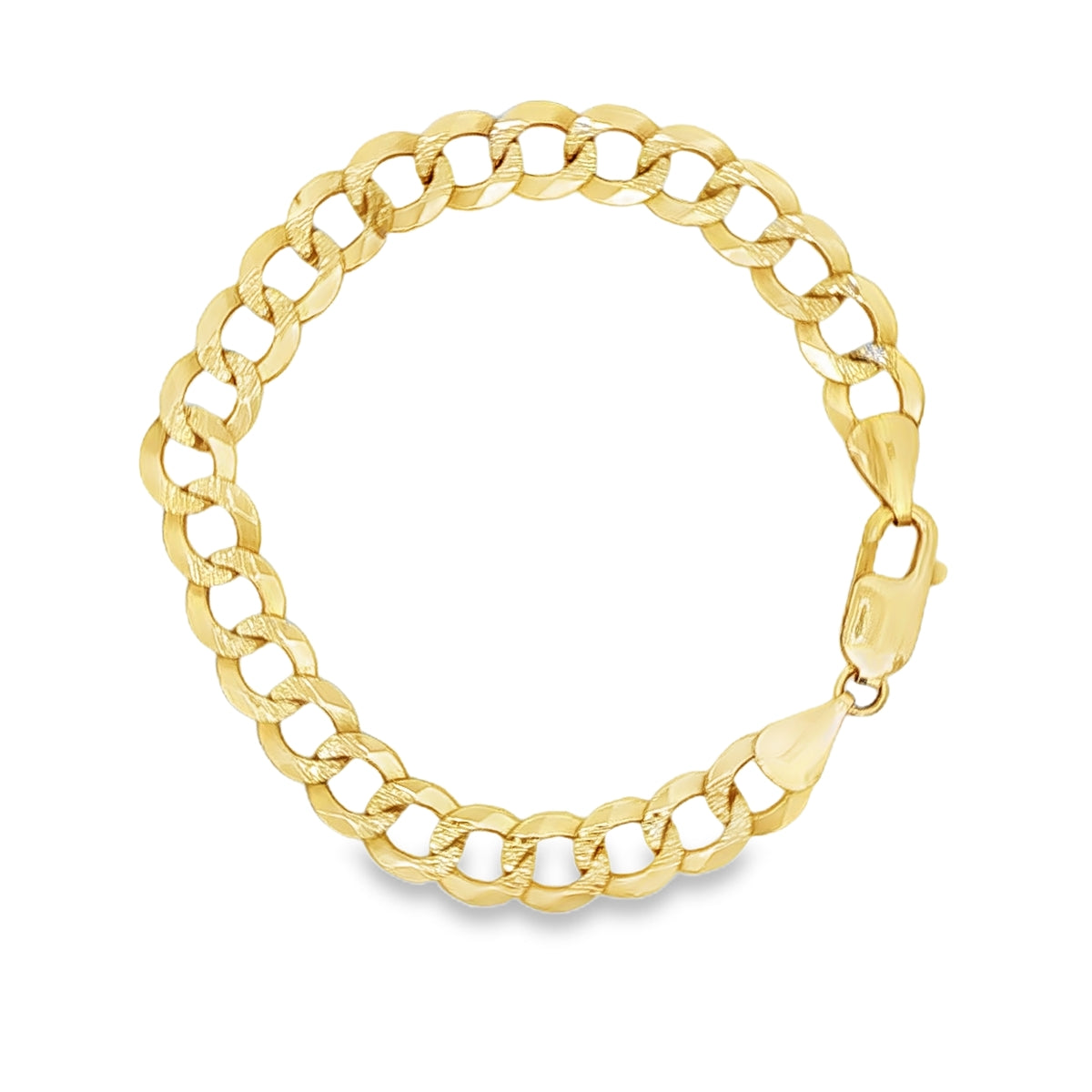14 KARAT CUBAN ITALIAN CURB BRACELET LENGTH 10 WEI