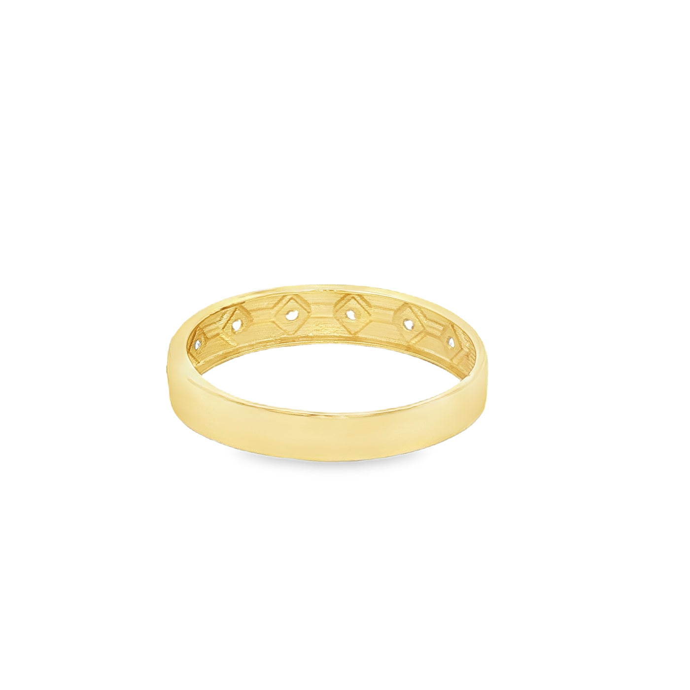 14 KARAT RING SIZE 10.5 WEIGHT: 1.9G : 4.1MM CZ 7