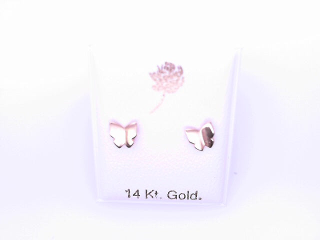 14 KARAT STUD EARRINGS WEIGHT: 0.8G : 5MM CZ CLEAR
