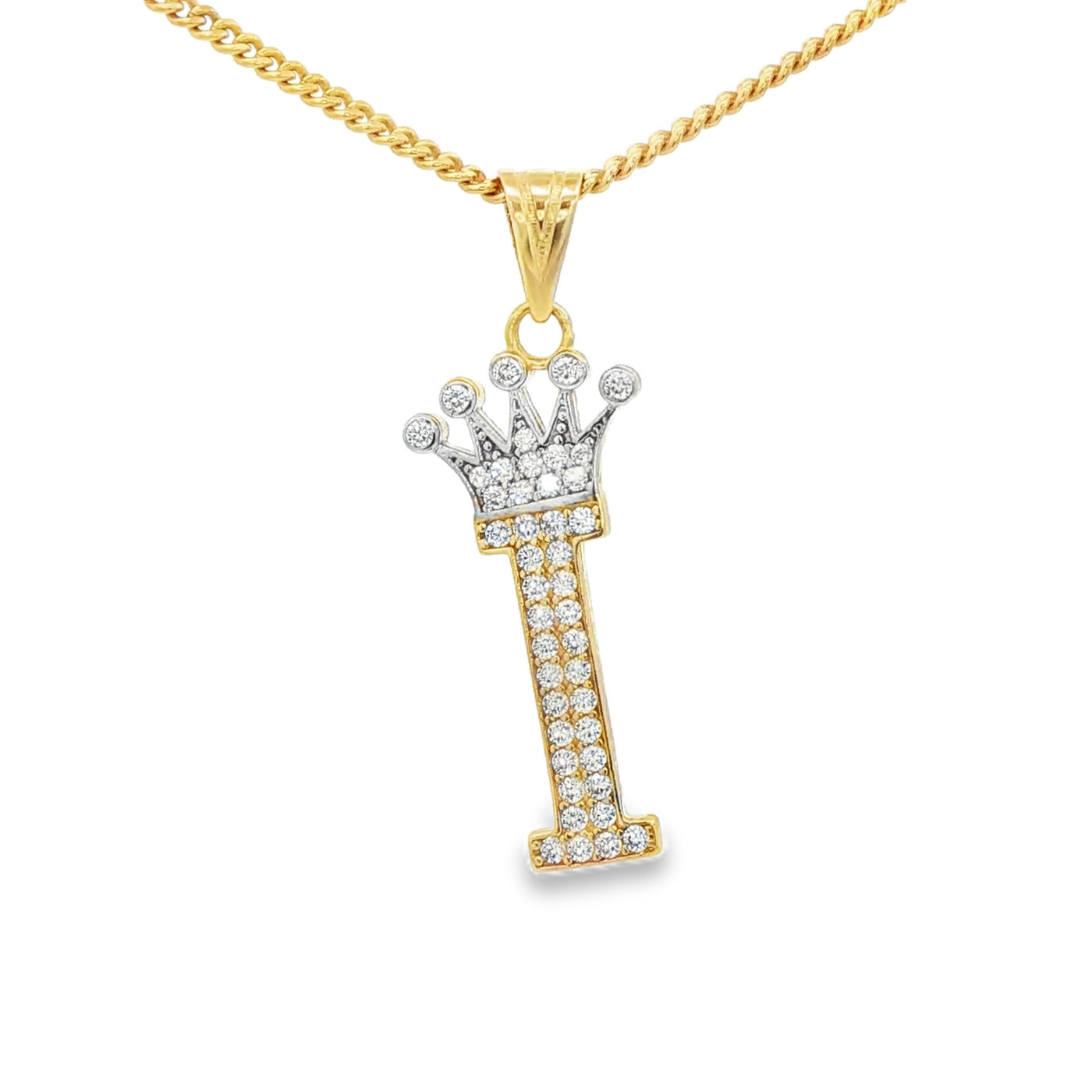 14KP I LTR CZ CROWN I LETTER