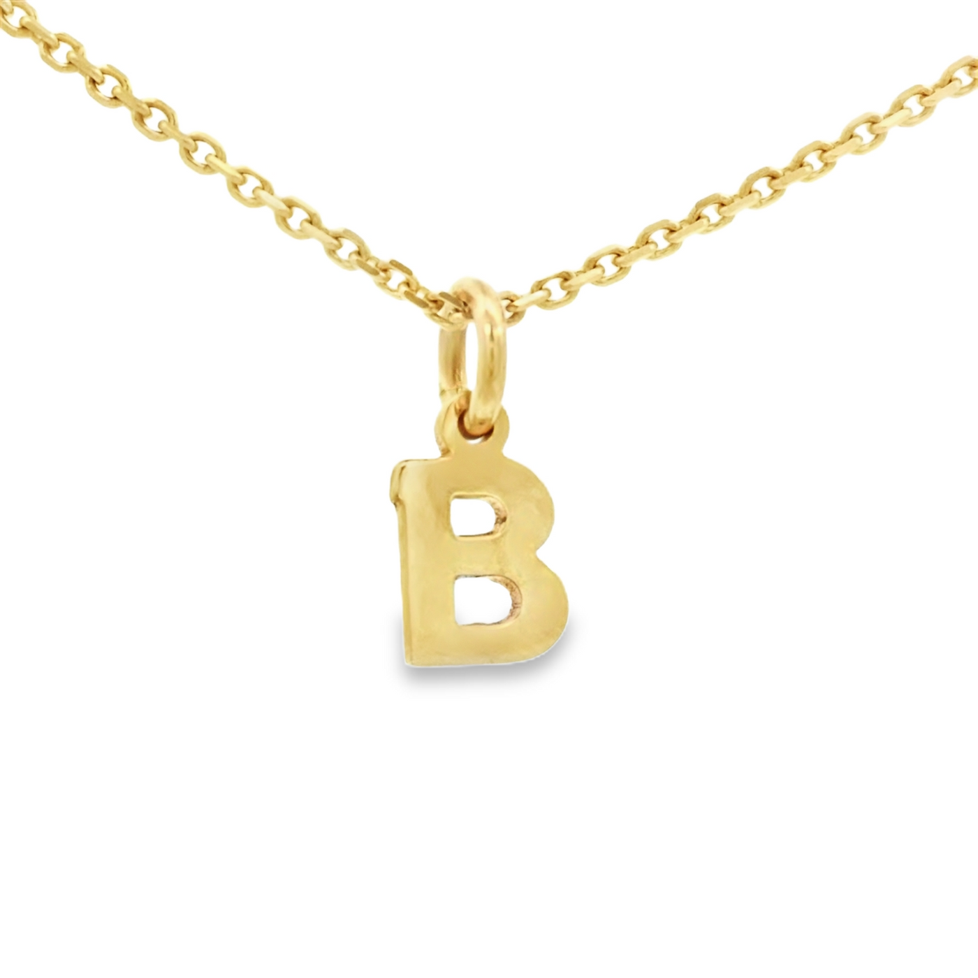 PENDANT 14K LETTER B TINY