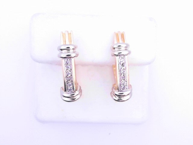 14 KARAT SMALL HOOP EARRINGS WEIGHT: 7.2 : NATURAL