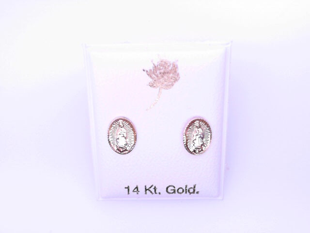 14 KARAT STUD EARRINGS WEIGHT: 0.8G : 5MM CZ CLEAR