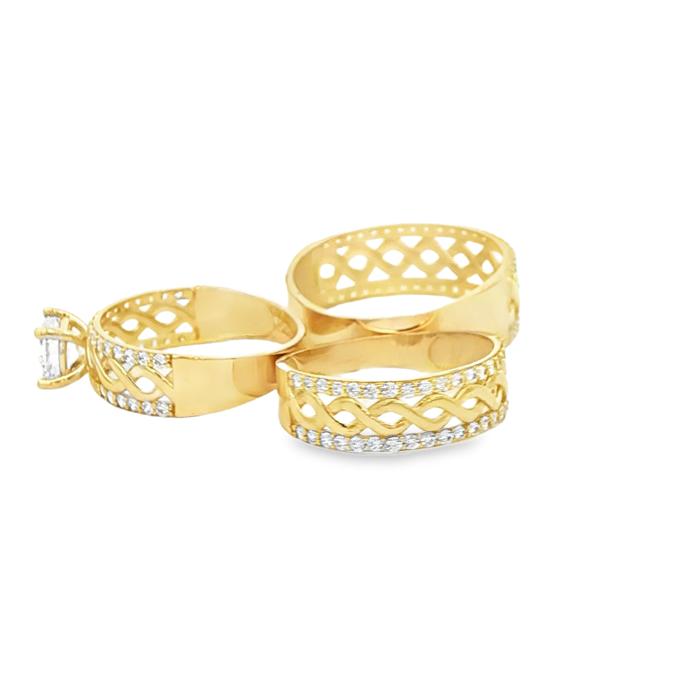 14 KARAT RING SIZE 7.75 WEIGHT: 2.7G : 5.8MM CZ MO