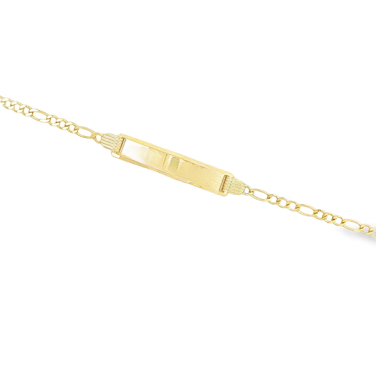 14 KARAT FIGARO BRACELET LENGTH 6 WEIGHT: 3.2G : 2