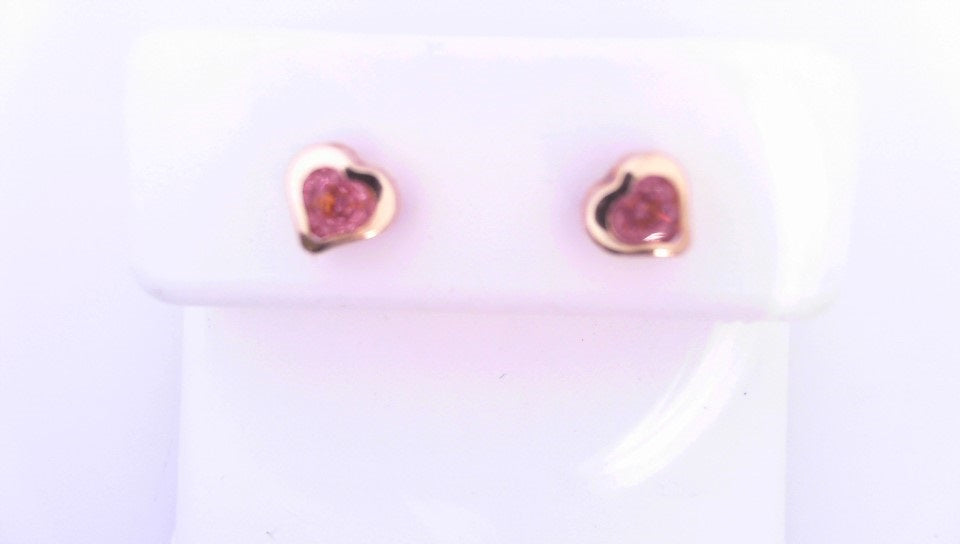 14 KARAT STUD EARRINGS WEIGHT: 0.7G : 5MM CZ CLEAR