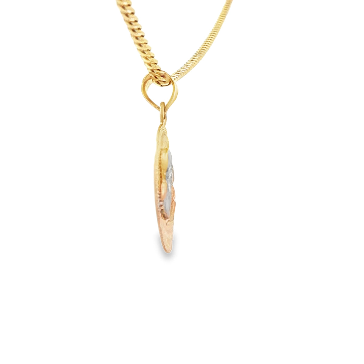 14K   PENDENT  FIRST COMMUNION  GIRL MEDAL