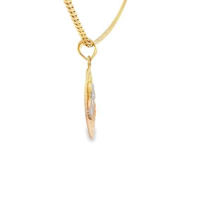 14K   PENDENT  FIRST COMMUNION  GIRL MEDAL