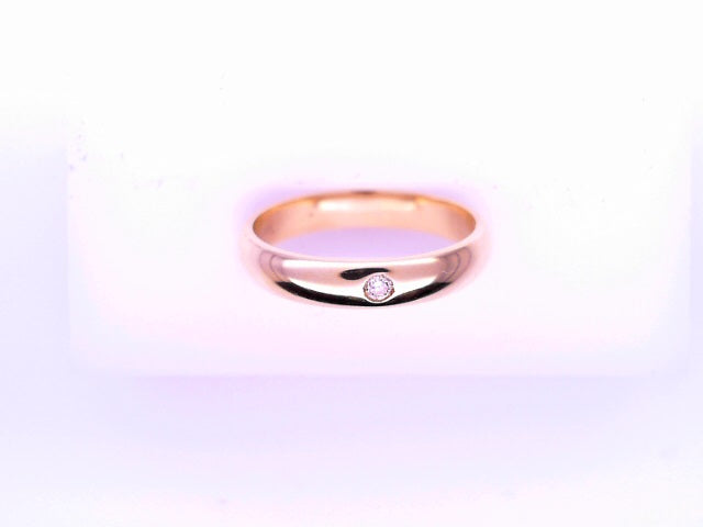 18 Karat Ring Size 7.5 Weight: 3.7G : 3.4MM LAB GR