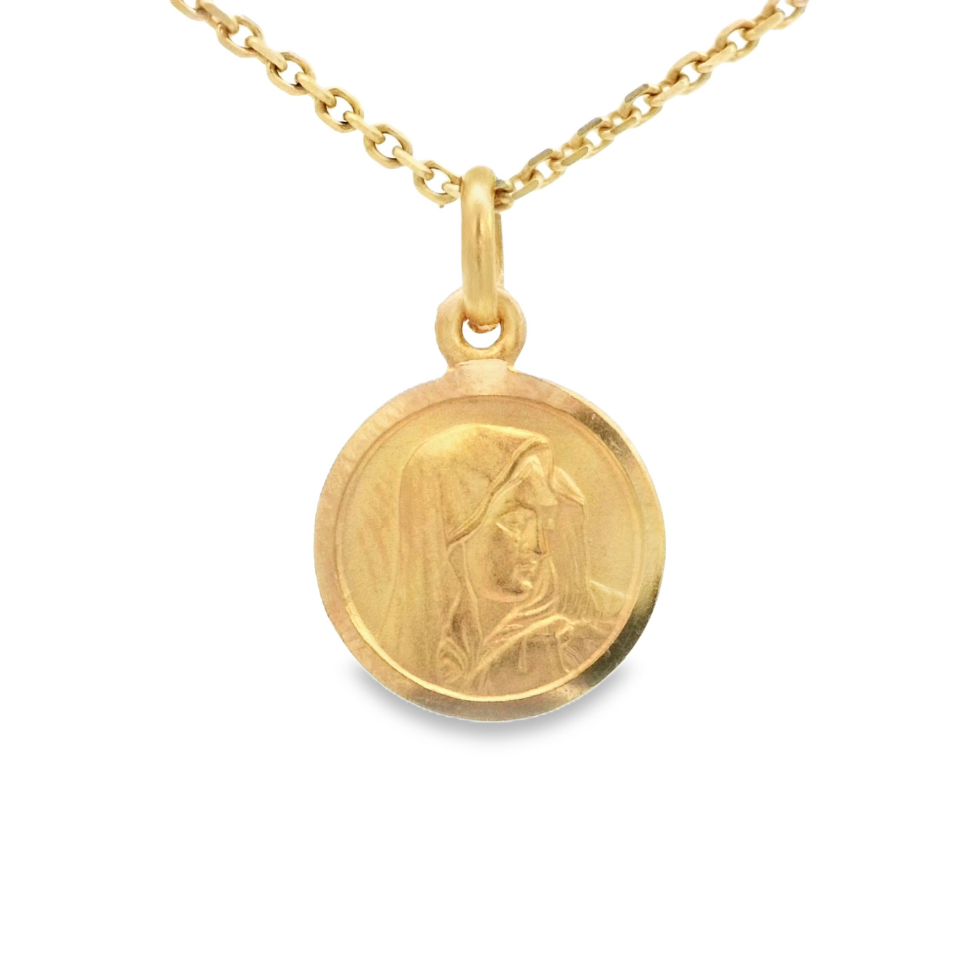 PENDANT 14K VIRGEN MARY PORTRAIT