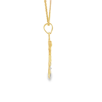 PENDANT 14K PENDANT 2TONE DIVINE CHILD