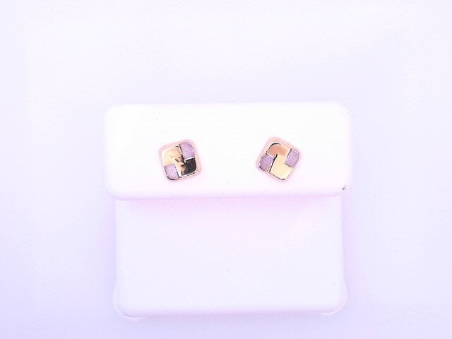 18 KARAT STUD EARRINGS WEIGHT: 0.5G : BUTTERLFY TW