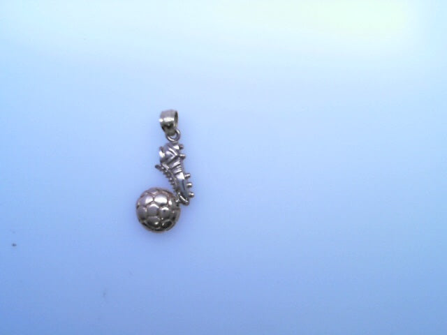 PENDANT 14K 1.4G SOCCER 2TONE SOCCER BALL FOOT